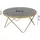 Wohnling Couchtisch rund Schwarz Gold Glas 82 x 39 cm