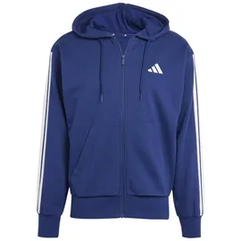 adidas Essentials 3-Streifen French Terry Reißverschlusspullover Dark Blue / White 2XL