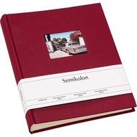 Semikolon Fotoalbum, Burgund 80 Blätter Hardcover-Bindung