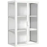 VCM Vitrine - Wandvitrine Hängevitrine Flokas Weiß, 95 x 35 cm,