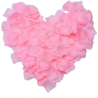 500 Rosenblätter aus Stoff rosa Hochzeit Streublumen Blumenkinder Rosenblüten Tischdeko