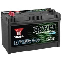 Autobatterie YUASA 12V 100Ah 750A Starterbatterie L:330mm B:173mm H:240mm
