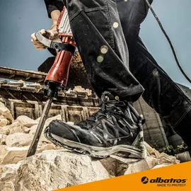 Albatros Sicherheitsstiefel ULTRATRAIL OLIVE CTX MID Gr.46 schwarz/oliv Leder