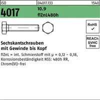 Industrial Quality Supplies Sechskantschraube ISO 4017 M6 x 45 200 Stück