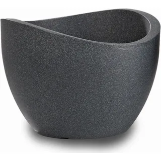 250 Ø 50 x 37,1 cm schwarz-granit