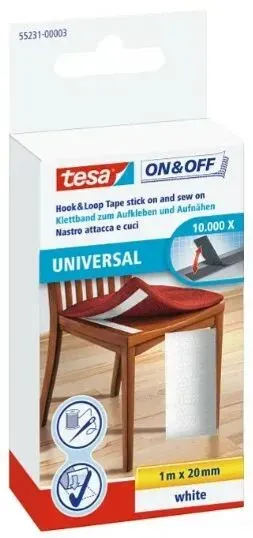 TESA 55231-00003-01 Klettverschluss Weiß 1 Stück(e)