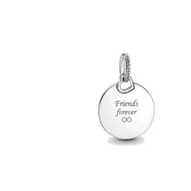 Pandora Gravierbarer runder Anhänger Silber 398610C00