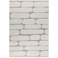 mazovia Teppich Zweiseitiger Beige Modern Abstrakt, Rechteckig, Oeko-Tex® Zertifikat Weich - Weiß Ecru, Textil, 160x200 cm,