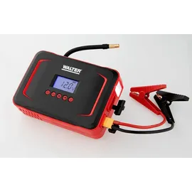 WALTER WERKZEUGE WALTER Li-Ion Motorrad Starthilfe mit Kompressor 12V Batterie Starthilfegerät