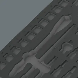 WERA Schaumstoffeinlage ohne Bestückung 344 x 392 x 30 mm schwarz