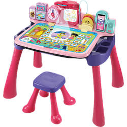 VTECH 5-in-1 Magischer Schreibtisch Kinderspielzeug, Pink