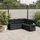 vidaXL Garten-Lounge-Set 5-tlg. schwarz