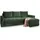 masseno Ecksofa Potaro Polyester 3-Sitzer Grün