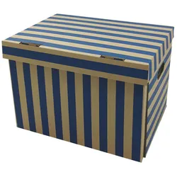 VEPATIM 10x Archivbox 400x320x290mm gestreift extrem stabil bis 250kg stapelbar