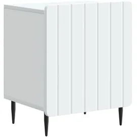 vidaXL Nachtschrank 34,5 x 43 x 52 cm Weiß