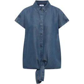 Cecil Hemdbluse im Denim-Look Blau XXL
