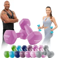 MIWEBA Sports Gymnastikhanteln 2er-Set NKH100, bodenschonend, 0,5-10 kg, Anti-Rutsch-Oberfläche