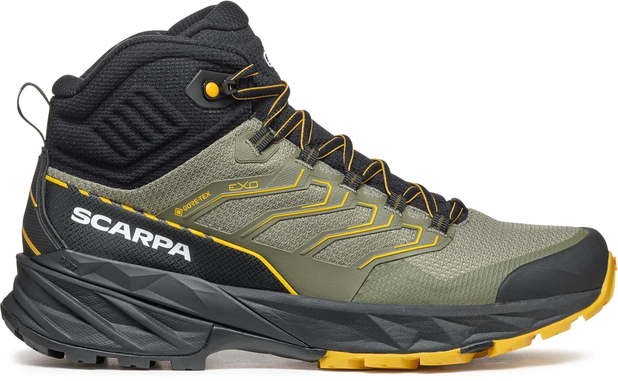 Scarpa Rush Mid 2 Wanderschuhe Herren in moss-sulphur, Größe 43 1/2 - oliv