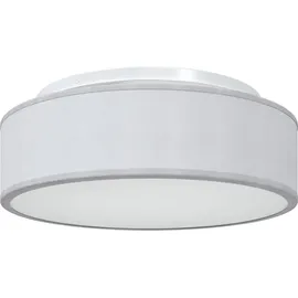vidaXL Deckenlampe grau 1 E27 Stoff