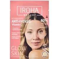 Iroha Nature - Aufhellende und Anti-Müdigkeits-Augenpatches | Mit Gurke und Vitamin C | Reduktion von Tränensäcken, Augenringen und Falten | Tiefe Hydratation mit Hyaluronsäure | 100% biologisch