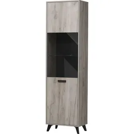 INOSIGN Vitrine Umbria 53,5 x 33 x 191,5 cm Grau