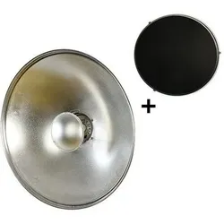 StudioKing Beauty Dish Silber mit Waben SK-BD550 55 cm