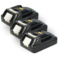 EXTENSILO 3x Akku kompatibel mit Makita BHP456Z, BHP456RFWX, BHR202F,