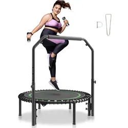 VEVOR Mini-Fitness-Trampolin Trainingstrampolin Erwachsene 1027mm 150kg Griff