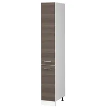 Vicco Apothekerschrank R-Line 30 x 57,2 x 206,8 cm Grau/Weiß