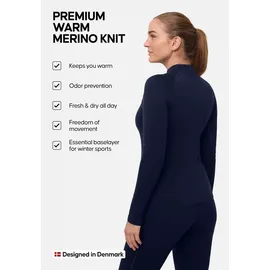 Danish Endurance Langarmshirt Extreme Merino LS in dark navy & 1-Pack - Dunklemarine - M