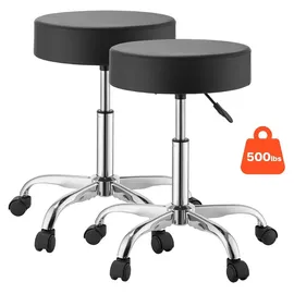 Vevor Rollhocker Kunstleder 226,8 kg schwarz höhenverstellbar