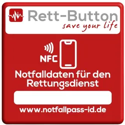 Rett-Button Set 6x6cm und 3x3cm 1 P