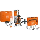 Fein Akku-Universal-Magnet-Kernbohrmaschine bis 35 mm mit Anwenderset, AKBU 35 PMQW AS Construction-Site Set 3/4 in Weldon/HSS NOVA 50