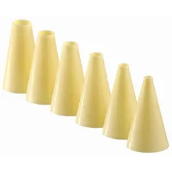 Schneider - Lochtüllenset 6-tlg., PP elfenbein, Höhe: 6 cm