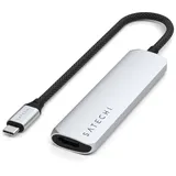 Satechi USB-C 4-in-1 Slim Multiport Adapter 4K Silber