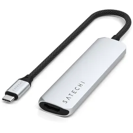 Satechi USB-C 4-in-1 Slim Multiport Adapter 4K Silber