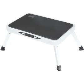 ideoon home ideoon Stabiler Tritthocker, 150 kg - Stahl, Küchenleiter mit Klappsicherungen platzsparend für sicheres Arbeiten