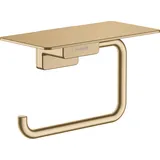 Hansgrohe AddStoris Papierrollenhalter mit Ablage, brushed bronze