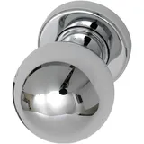 Marchesi Türknopf Kugelform auf Rosette verchromt 50 mm