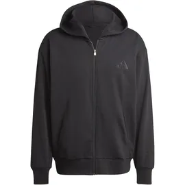 adidas All SZN Fleece Kapuzen-Sweatjacke Herren Kapuzensweat black L