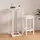 vidaXL Bartisch 60 x 60 x 110 cm Weiß