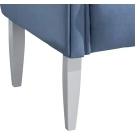 Home Affaire Küchensofa HOME AFFAIRE "Moro", blau, B:138cm H:99cm T:73cm, 60% Polyester, 40% Baumwolle, Sofas, inkl. 2 Stk. Zierkissen gestreift, verschiedenen Stoffe und Farben