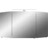Saphir »Cassca Sprint Badschrank, 3 Spiegeltüren, 6 Einlegeböden, 120 cm breit«, inkl. LED-Beleuchtung, Türdämpfer, Schalter-/Steckdosenkombination