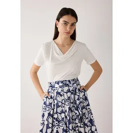 More & More Shirt mit Wasserfall-Ausschnitt