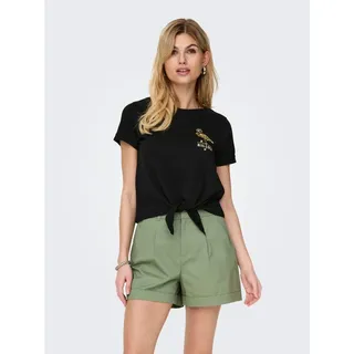 Only Onldora S/S Knot Fold-Up Top JRS | XS