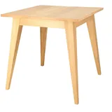 Esstisch Xaver aus Eichenholz, quadratisches Design, modern, natur, für 4 Personen, 150 cm
