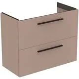 Ideal Standard i.life S Möbel-Waschtischunterschrank T5295NH 2 Auszüge, 80 x 37,5 x 63 cm, carbongrau matt