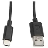 LANBERG USB-A auf USB-C 1 m Schwarz