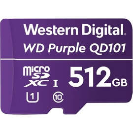 Western Digital WD Purple SC QD101 Ultra Endurance microSDXC 512GB, UHS-I U1, Class 10 (WDD512G1P0C)