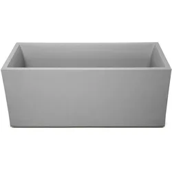 Pflanzkübel Basalt 100 Blumentopf doppelwandig grau